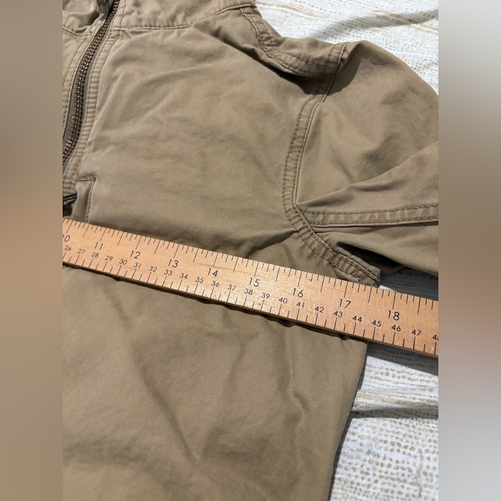 Madewell women’s utility passage jacket size small tan zipper front - Picture 9 of 11
